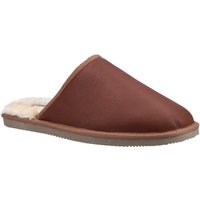 Hush Puppies Herren Coady Leder Hausschuhe (Tan)