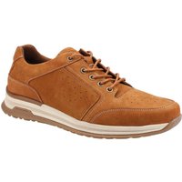 Hush Puppies Herren Joseph Spitze Leder Turnschuhe (Tan)