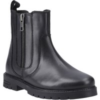 Hush Puppies Liana Leder Stiefel für Mädchen in Schwarz