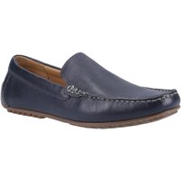 Hush Puppies Ralph Leder Herren Navy Bootsschuhe