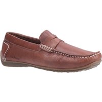 Hush Puppies Roscoe Leder Herren Braune Bootsschuhe