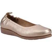 Hush Puppies Skylar Leder Damen Sandaletten in Gold Hush Puppies Skylar Leder Damen Sandaletten in Gold