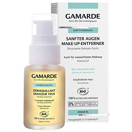 GAMARDE Bio-Kosmetik: Augen Make-Up Entferner I Eye Makeup Sanfte Reinigung I Veganer Augenmakeup Entferner I Eye Makeup Remover I Augen Make Up Entferner Naturkosmetik I Makeup Entfernung I 30 ml von Gamarde