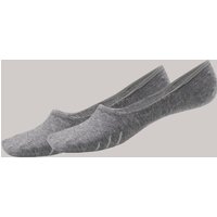 Inshoe-Damensocken 2er-Pack silbergrau meliert - Long Life Cool 39/40 von Schiesser