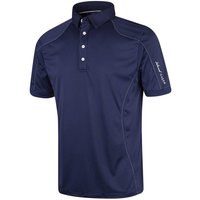 Island Green - Poloshirt Abgesteppt für Herren - Emblem (Marineblau)