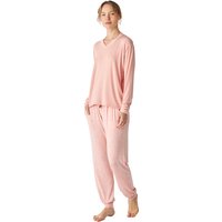 JJB2 Damen-Pyjama aus dünnem Modal mit langen Ärmeln JJB2 Damen-Pyjama aus dünnem Modal mit langen Ärmeln