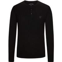 JP1880 Longsleeve mit Serafino-Kragen von JP1880