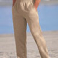 Jogginghose aus reiner Baumwolle in 5 Farben Sand Grösse 56 sand Gr. 56 Herren