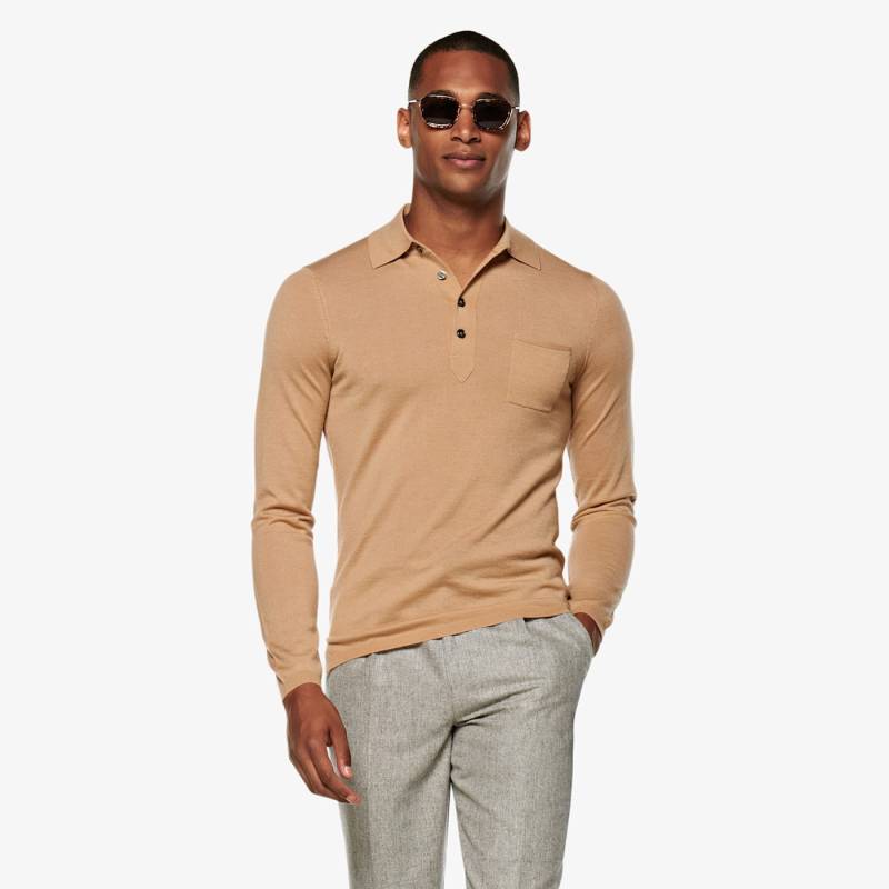 Jort Polo Camel Mit Langarm Jort Polo Camel Mit Langarm
