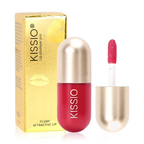 KISSIO Lip Plumper, Color Lip Plumper Gloss, Lip Enhancer, Plant Extracts Plumping Lip Serum, Moisturizing Lip Gloss for Fuller Lips & Hydrated Beauty Lips 5.5ml (05#Dogwood) von KISSIO