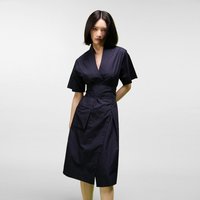 Kimono-Wickelkleid aus Baumwolle