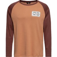 King Kerosin Herren Langarmshirt Ring-a-ding ding latte macchiato