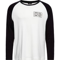King Kerosin Herren Langarmshirt Ring-a-ding ding weiß