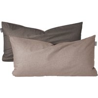 Kissenhüllen 2er-Set Renforcé silber - SCHIESSER Home 40*80 von Schiesser