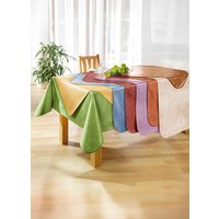 Klassisch marmorierte Wachstuch-Tischdecke, Blau, Grösse 108 (Tischdecke, 80/ 80 cm)