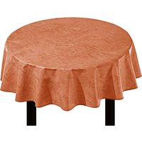 Klassisch marmorierte Wachstuch-Tischdecke, Terra, Grösse 140 (Tischdecke, Ø 140 cm)
