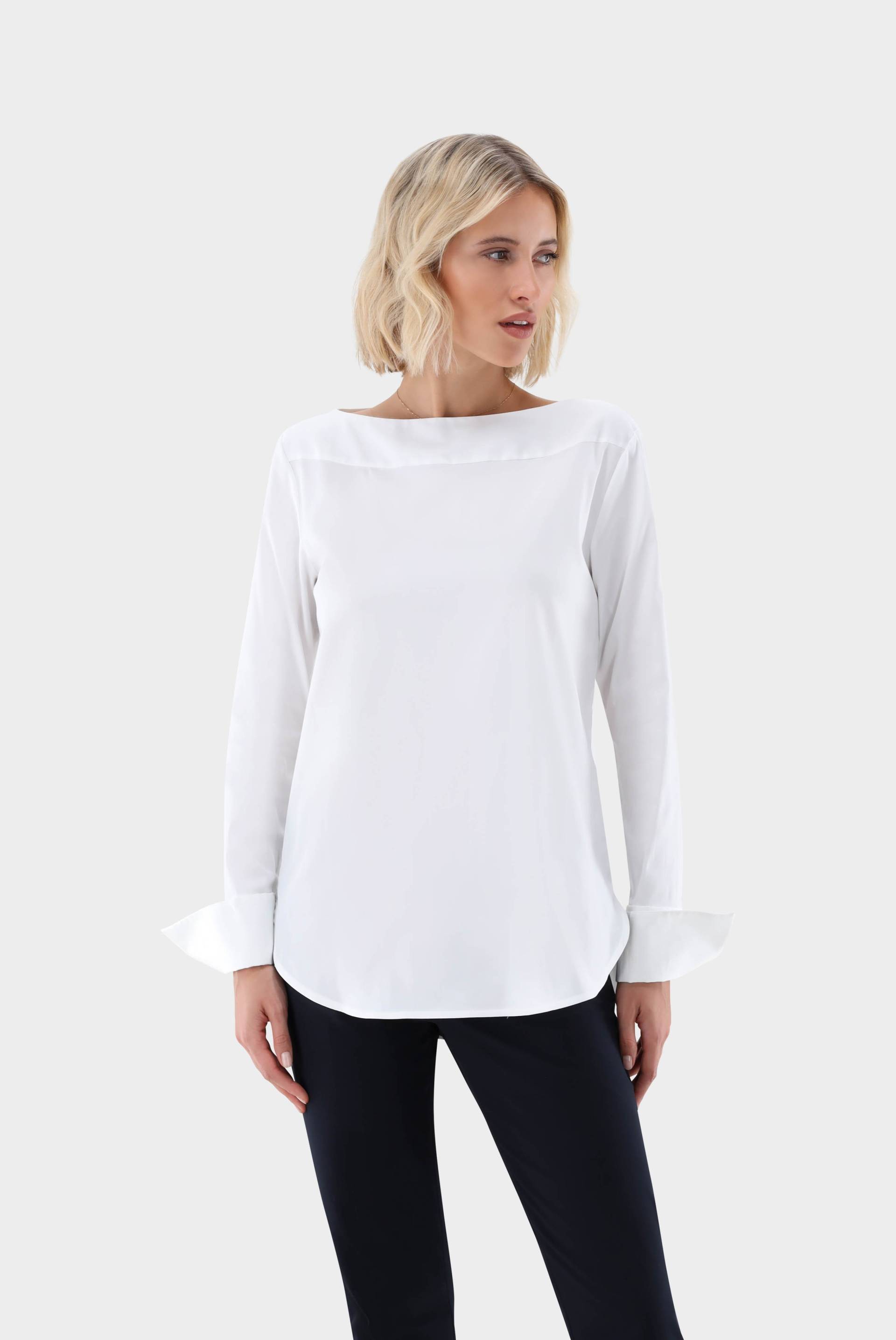 Kragenlose Bluse von van Laack