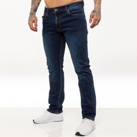 Kruze Herren Straight Leg Stretch Jeans