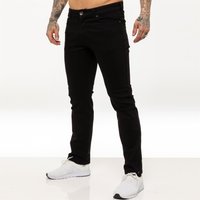 Kruze Herren Straight Leg Stretch Jeans