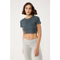 Kurzarm Crop T-Shirt aus türkischem Stoff
