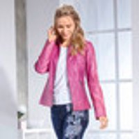 Kurzjacke aus Nappaleder-Imitat Azalee Grösse 48 azalee Gr. 48 Damen