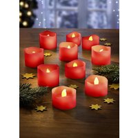 LED-Kerzen, 10-er Set, Rot