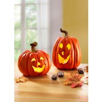 LED-Windlichter, Batteriebetrieben, Orange, LED-Windlicht, rund