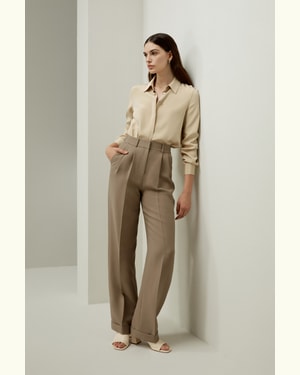 LILYSILK Damen Bluse Seiden Düne DE Hochelastisch Dicht Gewebte Struktur L