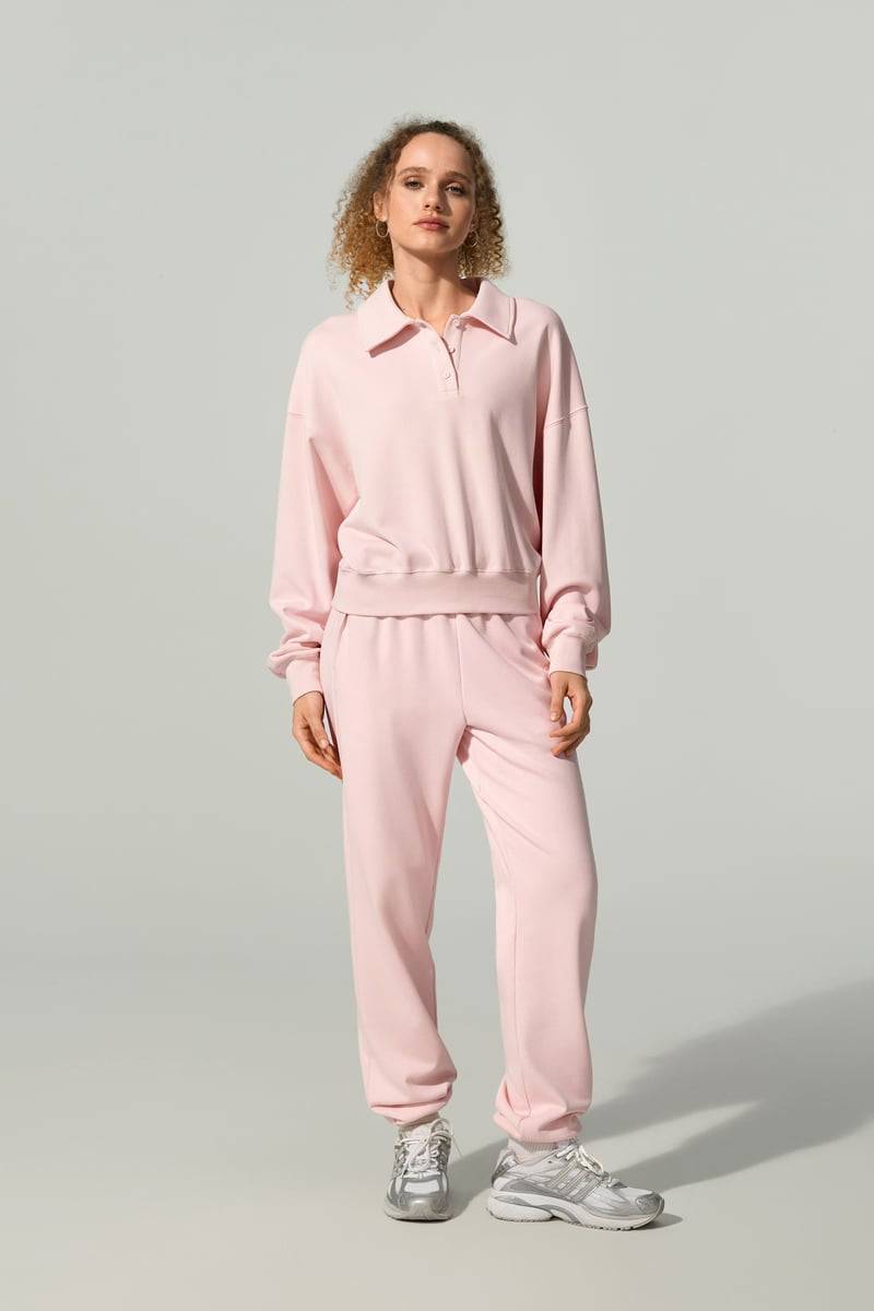 LILYSILK Damen Heirloom '89 Polo-Sweatshirt Zart-Rosa XS: Seidig Weich, Atmungsaktiv & Elegant LILYSILK Damen Heirloom '89 Polo-Sweatshirt Zart-Rosa XS: Seidig Weich, Atmungsaktiv & Elegant