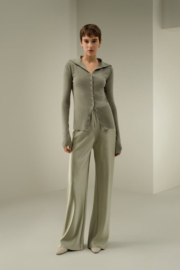 LILYSILK Damen Seiden-Kaschmir Pullover, Weich & Atmungsaktiv, Stehkragen, Schmal, Artischocke, XS LILYSILK Damen Seiden-Kaschmir Pullover, Weich & Atmungsaktiv, Stehkragen, Schmal, Artischocke, XS