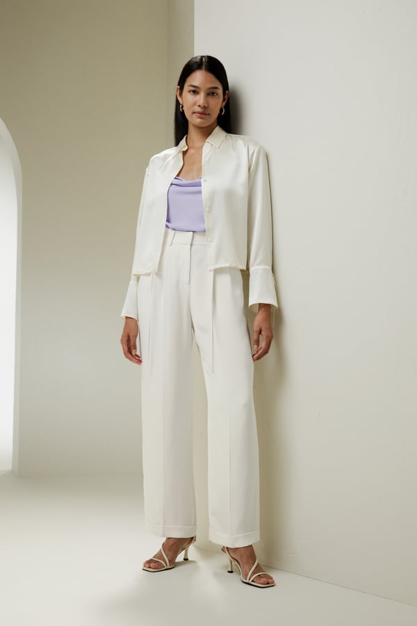 LILYSILK Damen Seidenbluse 100% Seide Klasse 6A Raffungen Am An Den ?rmeln Entworfen Von Natasha Gibson Lilienwei? XXL Deutschland