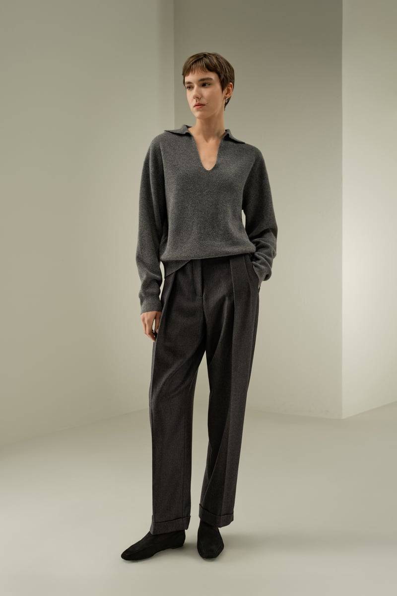LILYSILK Kaschmir Polo Pullover Damen Donner XS - Weich, Leicht & Atmungsaktiv LILYSILK Kaschmir Polo Pullover Damen Donner XS - Weich, Leicht & Atmungsaktiv
