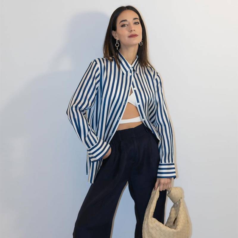 LILYSILK Klassischer Bluse Seide Damen Wähle Eine Größe DE Mit Amalfi Streifen Leicht Und Weich S LILYSILK Klassischer Bluse Seide Damen Wähle Eine Größe DE Mit Amalfi Streifen Leicht Und Weich S