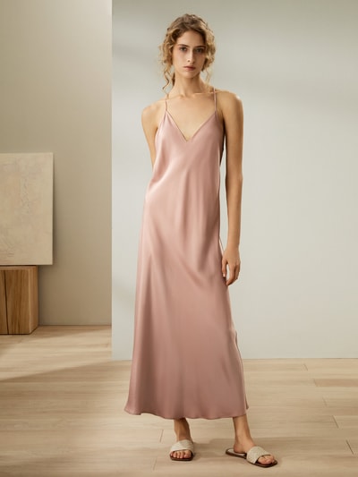 LILYSILK Nachthemd Damen Seide Abendsand DE Weich Und Glatt Normale Passform Minimalistisches Design XL