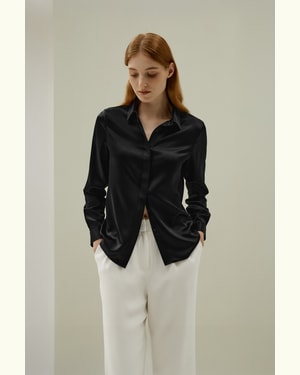 LILYSILK Seidenhemden Damen Schwarz Deutschland 100% Reine Seide Langärmeliges Shirt Hautfreundlich Und Atmungsaktiv XS LILYSILK Seidenhemden Damen Schwarz Deutschland 100% Reine Seide Langärmeliges Shirt Hautfreundlich Und Atmungsaktiv XS