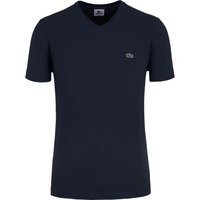 Lacoste T-Shirt mit V-Ausschnitt und kleiner Logo-Stickerei von Lacoste