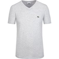 Lacoste T-Shirt mit V-Ausschnitt und kleiner Logo-Stickerei von Lacoste