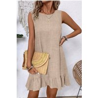 Lässiges Sommerkleid mit Rüschensaum