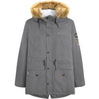 Lambretta - Parka Sherpa-Futter für Herren (Granitgrau)
