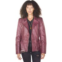 Lange Damen-Bikerjacke aus Leder – Quito