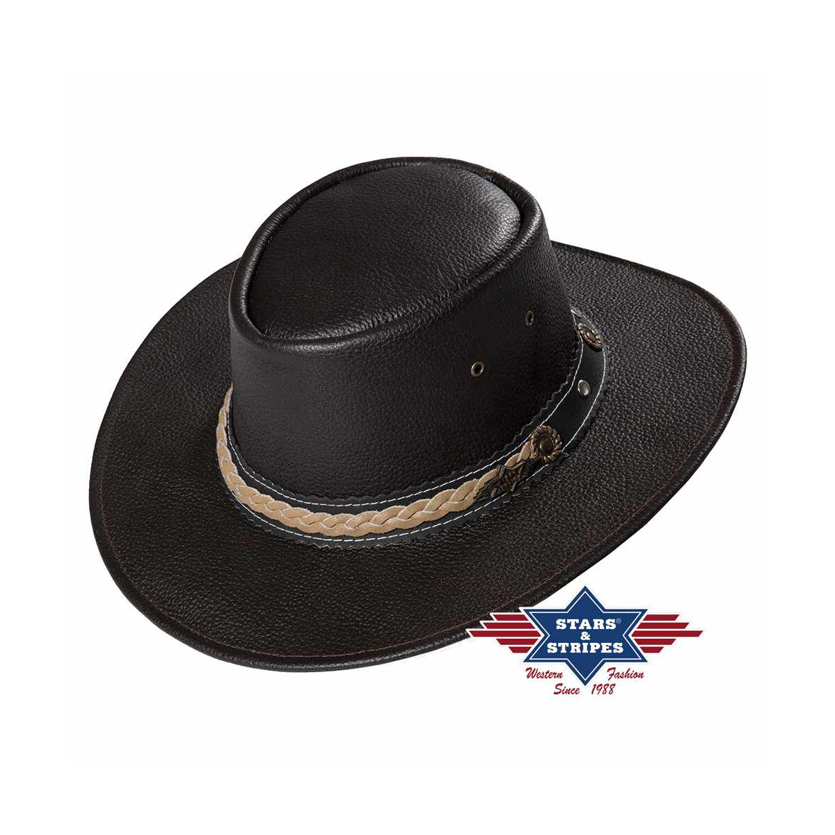 Lederhut Westernhut Outdoor Hut Model -Miles- von Stars & Stripes