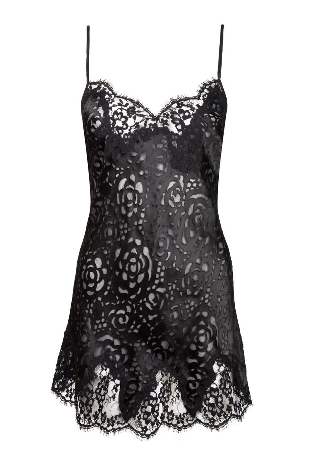 Lise Charmel Babydoll Dressing Floral 40 silber