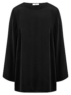 Long-Bluse zum Schlupfen Peter Hahn schwarz