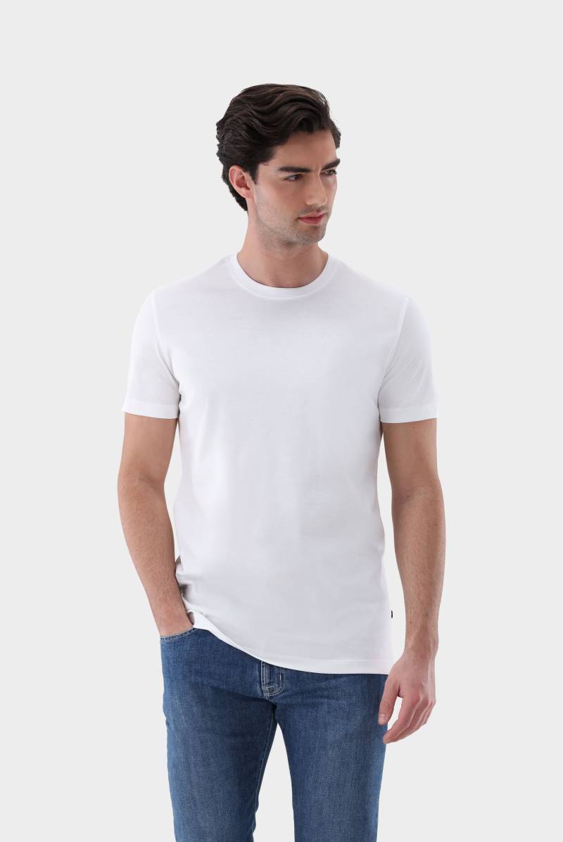 T-Shirt aus Schweizer Baumwolle mit Rundhals Slim Fit von van Laack