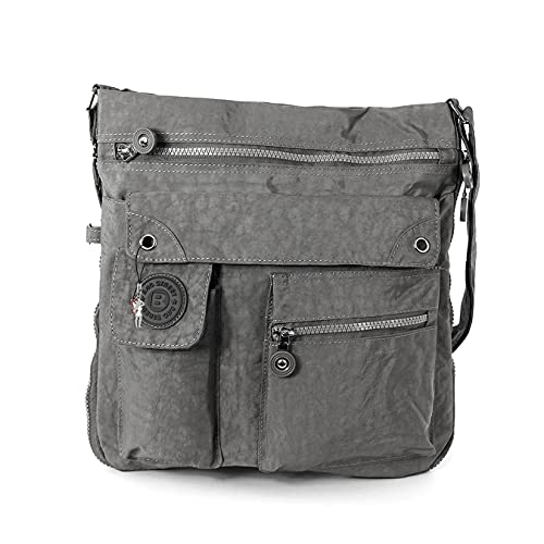 MODISCHE Damentasche LUXUS Schultertasche Umhängetasche BAG STREET Grau von Bag Street