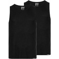 MONT EMILIAN "Ajaccio" Herren Unterhemd 2er-Pack schwarz