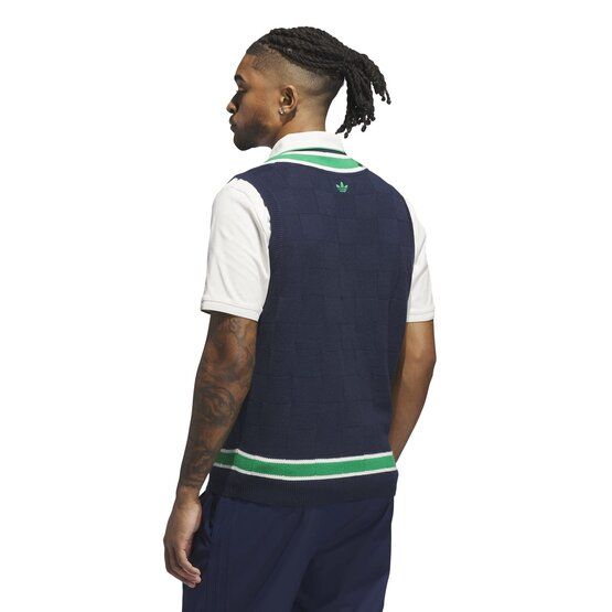 MR Knit Vest Pullunder Strick navy von adidas Golf Originals