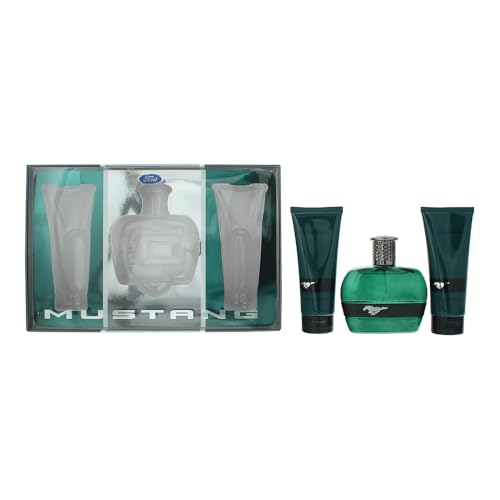 MUSTANG MUSTANG GREEN GIFT SET 100ML EDT + 100ML NACHSHAVE BALM + 100ML BODY WASH von MUSTANG