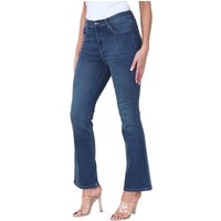 Magic Shaping Damen Jeans mit hoher Taille und schlankem Schlagbein in Blau