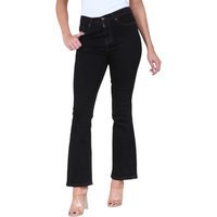 Magic Shaping High Waisted Slim Flare Leg Jeans für Damen in Schwarz